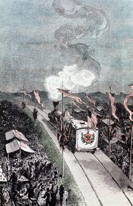 Ilustração da Terra à Lua por Jules Verne, 1865 de Unbekannt