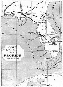 Ilustração da Terra à Lua por Jules Verne, 1865 de Unbekannt