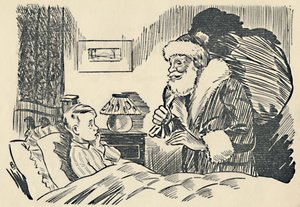 Ilustração da mistificação de Papai Noel, 1936. de Unbekannt