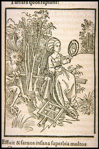 Ilustração do livro Ship of Fools, de Sebastian Brant, 1497. de Unbekannt