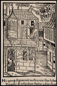 Ilustração do livro Ship of Fools, de Sebastian Brant, 1497. de Unbekannt
