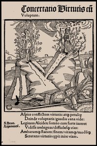 Ilustração do livro Ship of Fools, de Sebastian Brant, 1497. de Unbekannt