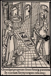 Ilustração do livro Ship of Fools, de Sebastian Brant, 1497. de Unbekannt