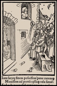 Ilustração do livro Ship of Fools, de Sebastian Brant, 1497. de Unbekannt