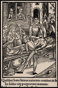 Ilustração do livro Ship of Fools, de Sebastian Brant, 1497. de Unbekannt
