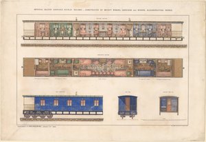 Transporte de salão imperial, ferrovia Nikolayevsky, 1868 de Unbekannt