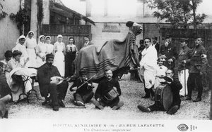Camelo improvisado, hospital auxiliar, Rue Lafayette, Paris, França, Primeira Guerra Mundial, 1914-1918 de Unbekannt