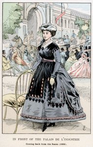 Em frente ao Palácio da Indústria - Voltando das Corridas, 1866, 1898 de Unbekannt