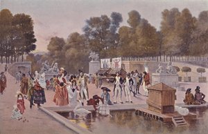 No jardim das Tulherias, 1896 de Unbekannt