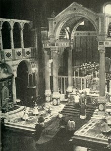 Na Catedral de Westminster, c1948. de Unbekannt