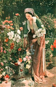 No jardim de Beys, 1865, c1902. de Unbekannt