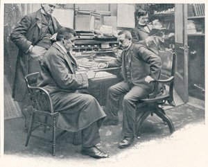 No escritório do vice-cônsul-geral do Consulado Americano em Londres, c1903 1903 de Unbekannt