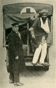 Soldado indiano ferido, Primeira Guerra Mundial, 1914, c1920. de Unbekannt