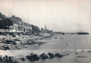Innellan - Mostrando a praia rochosa e o cais do barco a vapor, 1895 de Unbekannt