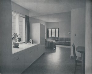 Interior - Casa em Fairfax, Califórnia, por Francis Ellsworth Lloyd, 1942 de Unbekannt
