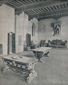 Interior Palazzo Davanzati, Florença. Com duas mesas do século XVI, 1928 de Unbekannt