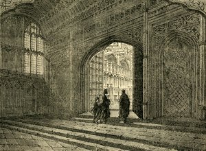 Interior da Capela de Henrique VII, 1881. de Unbekannt