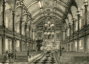 Interior da Igreja de St. Andrews, c1872. de Unbekannt