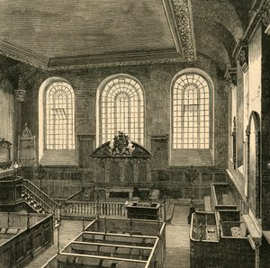 Interior de St. Michaels, Wood Street, 1876, 1897. de Unbekannt