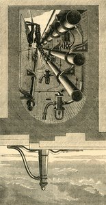 Interior do metrô, viaduto Holborn, c1876. de Unbekannt