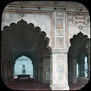 Interior do Diwan-i-Khas, Forte Vermelho, Deli, Índia, final do século XIX ou início do século XX de Unbekannt