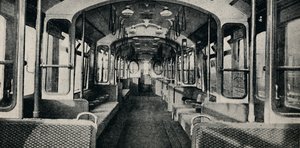 Interior do último tipo de ônibus de metrô, 1926 de Unbekannt
