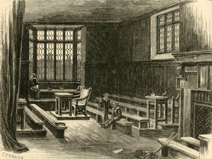Interior da sala da velha escola, 1898. de Unbekannt