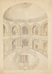 Interior do mausoléu de Taj Mahal, início do século XIX. de Unbekannt