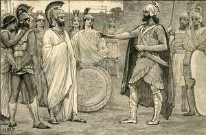 Entrevista entre Agesilaus e Pharnabazus, 1890. de Unbekannt