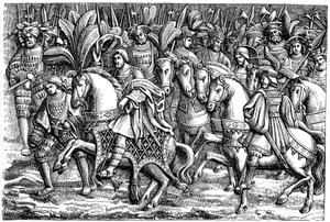 Entrevista entre Francisco I e Henrique VIII, no Campo do Pano de Ouro, 1520, 1870 de Unbekannt