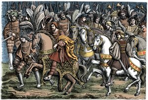 Entrevista entre Francisco I e Henrique VIII, no Campo do Pano de Ouro, 1520, 1870. de Unbekannt
