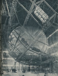 Complexidades da estrutura e do cilindro: R101 em construção, c1935 de Unbekannt