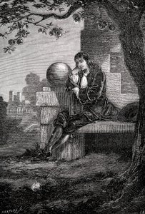 Isaac Newton, cientista e matemático inglês, século XVII c1880 de Unbekannt