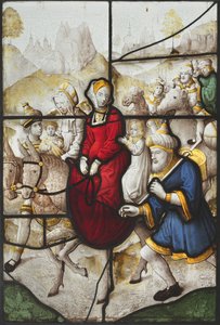 Jacó Retornando a Canaã com Rachael e Leah Perseguidos por Labão, c. 1525 de Unbekannt