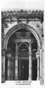 Jama Masjid, Ahmadabad, Gujarat, Índia, c1925 de Unbekannt
