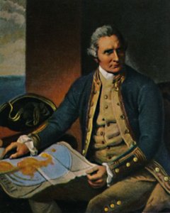James Cook 1728-1779. - gravura após a pintura de Dance, 1934. de Unbekannt