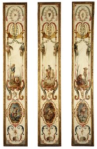 Janeiro e Fevereiro fazem parte de um conjunto ilustrativo dos meses do ano, segundo trimestre do século XVIII de Unbekannt