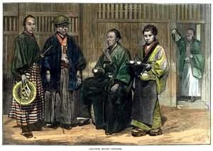 Oficiais de escolta japoneses, 1874 de Unbekannt