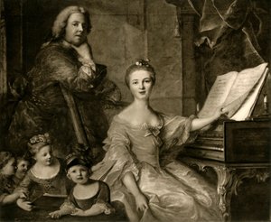 Jean-Marc Nattier e sua família, 1730-1762, 1903. de Unbekannt