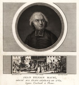 Jean-Sylvain Mauri ou Jean-Sifrein Maury (1746-1817), cardeal francês, arcebispo e bispo de Montefiascone de Unbekannt