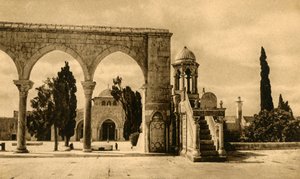 Jerusalém - Mesquita El-Aksa, c1918-c1939. de Unbekannt