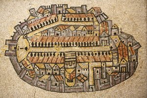 mosaico do templo de Jerusalém, Jerusalém, Israel de Unbekannt