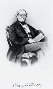Johann Christian Poggendorf, físico alemão, meados do século XIX de Unbekannt