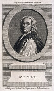 Johann Christoph Pepusch, compositor e teórico musical alemão, c 1725 de Unbekannt