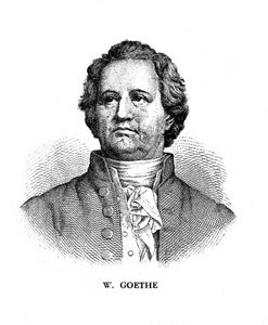 Johann Wolfgang von Goethe, poeta, dramaturgo e cientista alemão, século XIX de Unbekannt