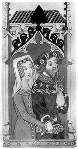 Johannes Gyniford e sua esposa, final do século XIV, 1910 de Unbekannt