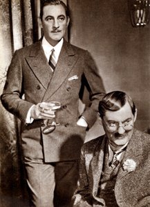 John 1882-1942 e Lionel 1878-1954 Barrymore, atores americanos de teatro e cinema de Unbekannt