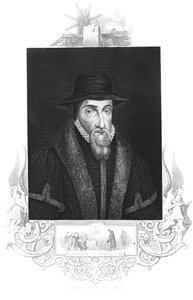 John Foxe, martirologista inglês do século XVI, c1880 de Unbekannt