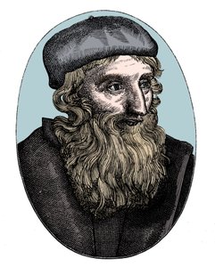 John Wycliffe, reformador religioso inglês do século XIV, século 16 de Unbekannt
