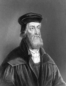 John Wycliffe, reformador religioso inglês do século XIV, 1882 de Unbekannt